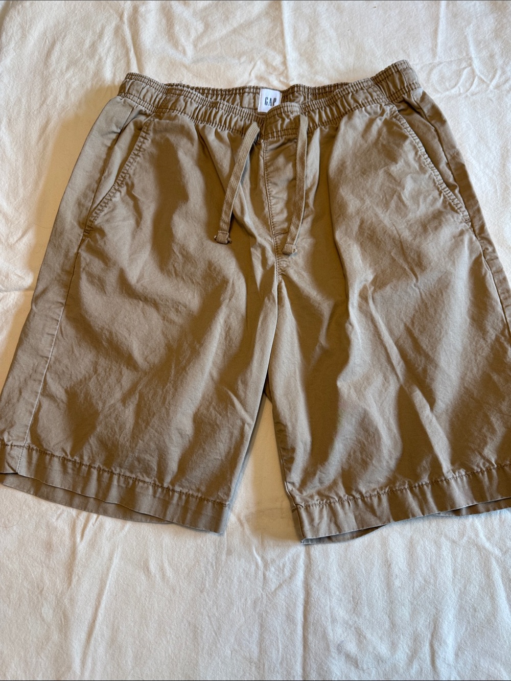 GAP Men's XS Khaki 9” Easy Short, Drawstring